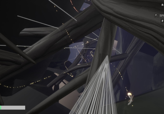 screenshot from spider game