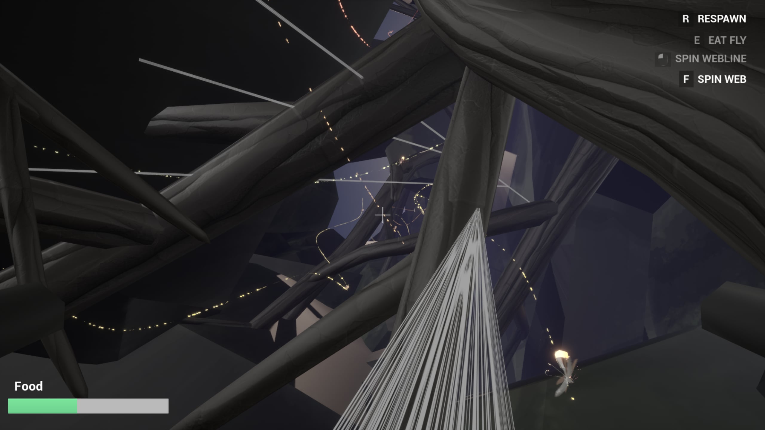 screenshot from spider game