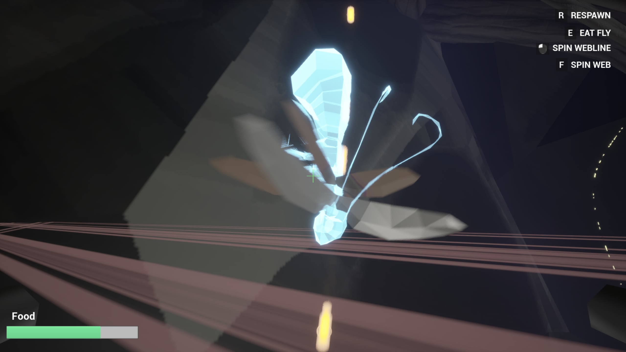 screenshot from spider game